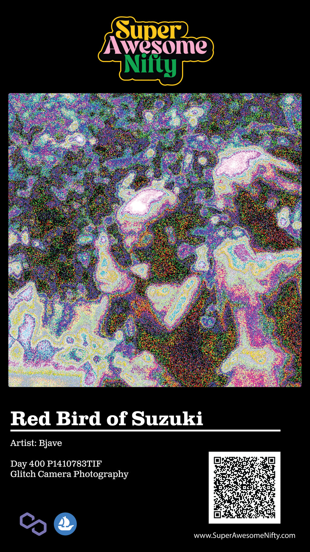 Glitch Photography | Thomas Bjave Price | Day 400 P1410783TIF | Red Bird of Suzuki | 赤い鳥文学碑