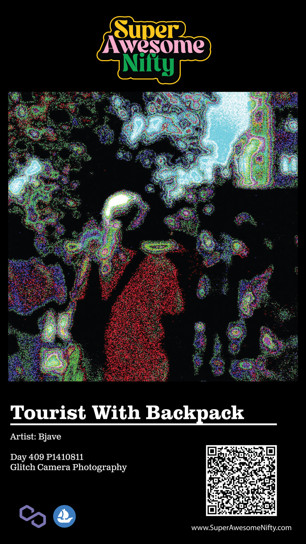 Glitch Photography | Thomas Bjave Price | Day 409 P1410811 | Tourist With Backpack