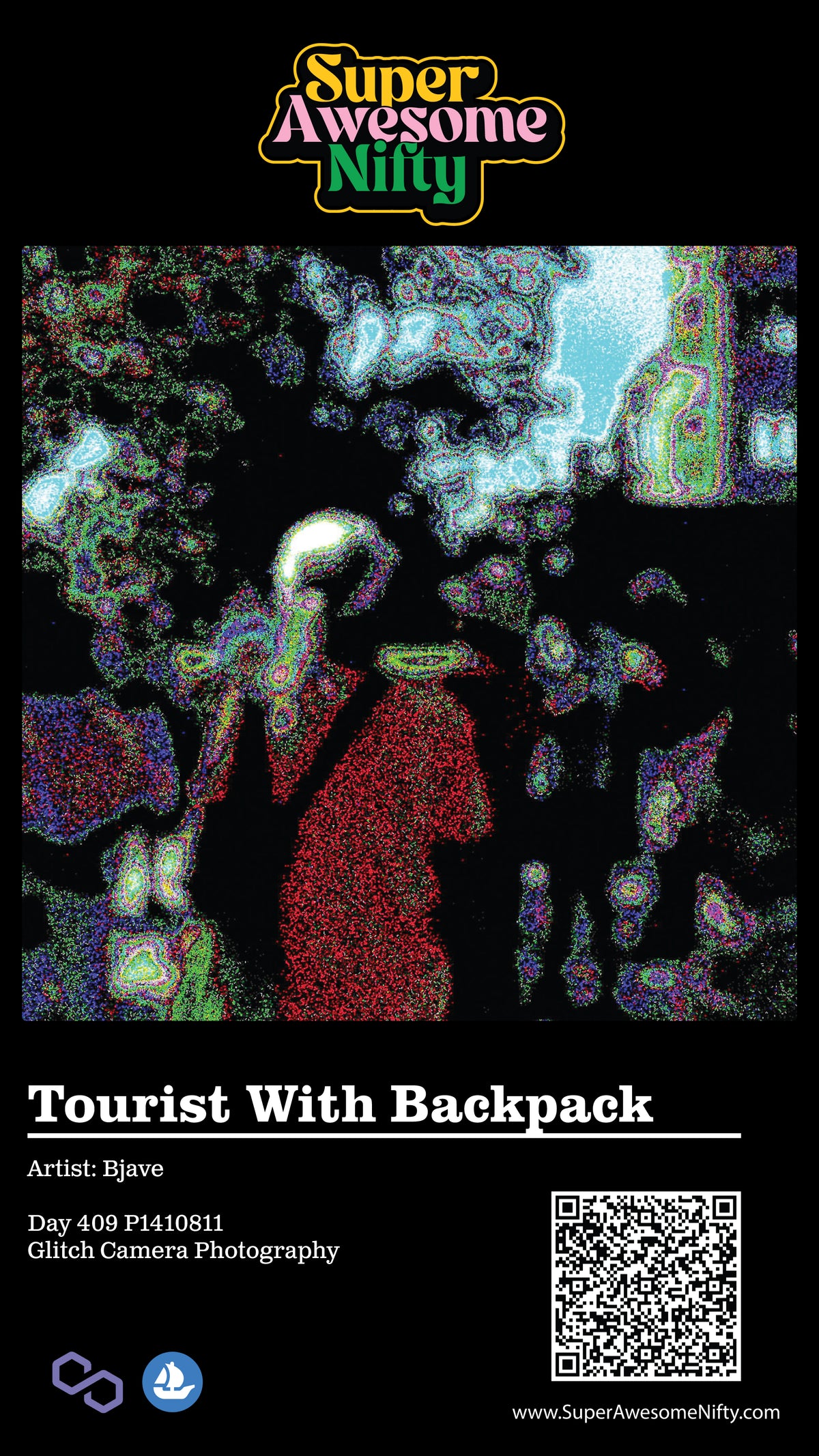 Glitch Photography | Thomas Bjave Price | Day 409 P1410811 | Tourist With Backpack
