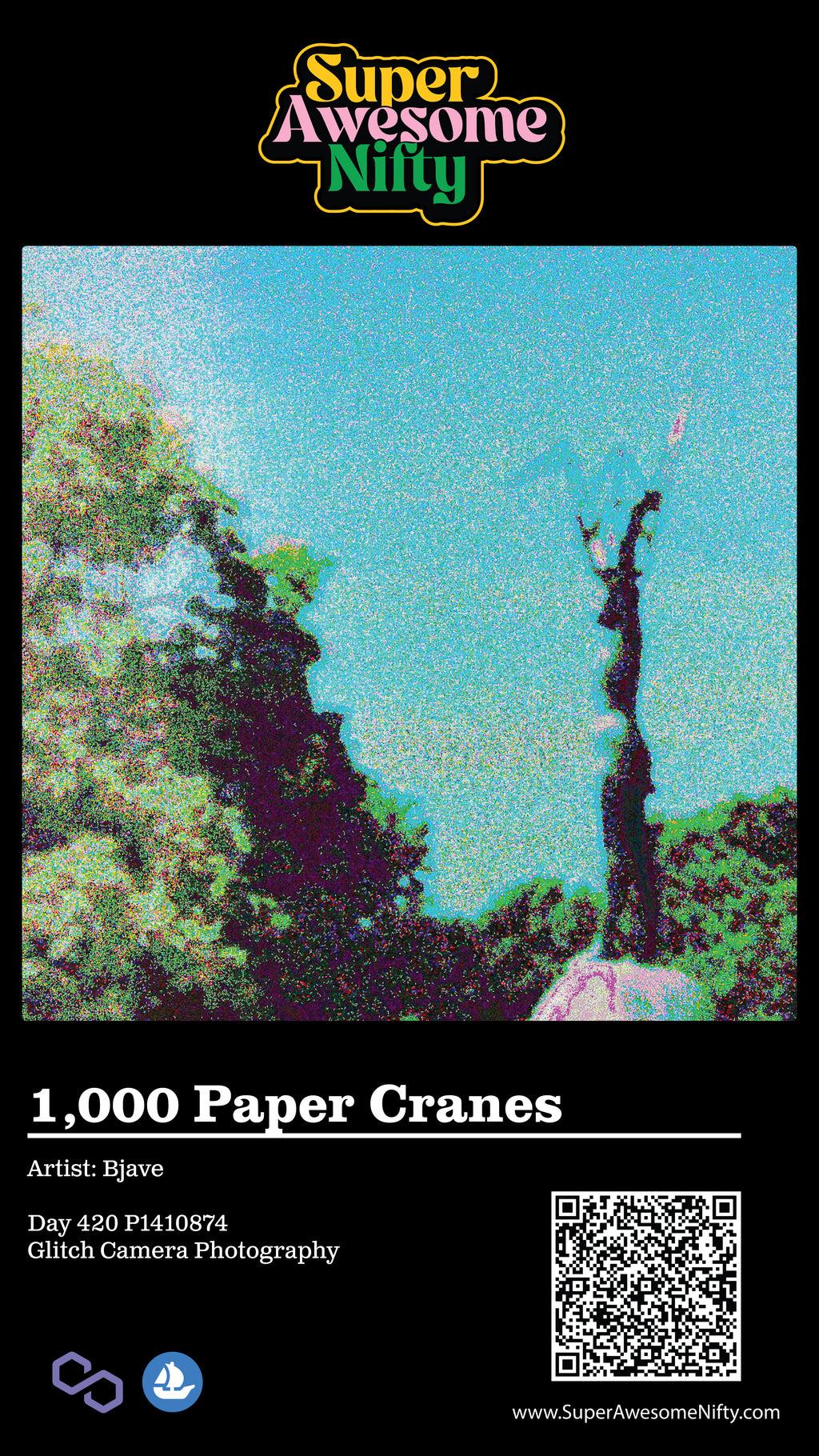 Glitch Photography | Thomas Bjave Price | Day 420 P1410874 | 1,000 Paper Cranes