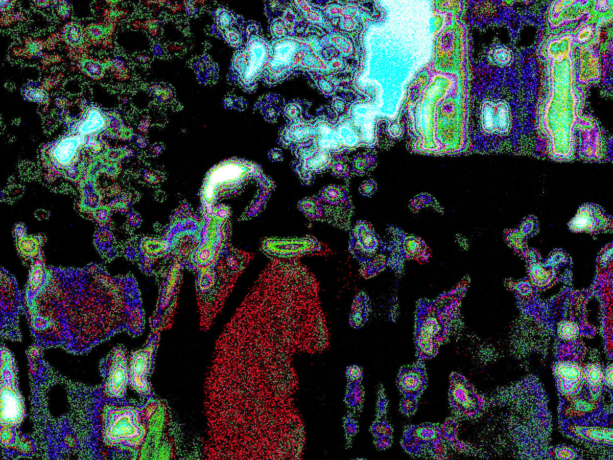 Glitch Photography | Thomas Bjave Price | Day 409 P1410811 | Tourist With Backpack