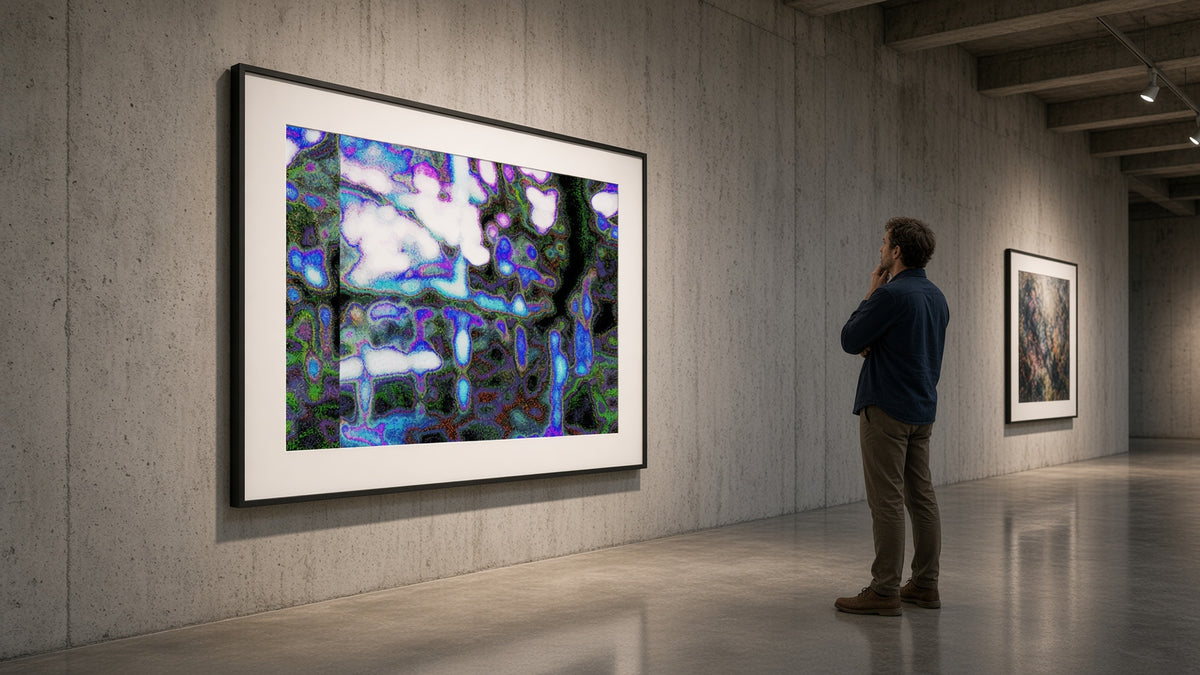 Glitch Photography | Thomas Bjave Price | Day 462 P1410736TIF | Tightrope | Kanazawa Maru 21st Century Museum of Art